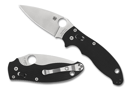 The Manix® 2 Black G-10 shown open and closed