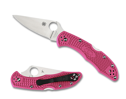 The Delica® 4 FRN Pink shown open and closed