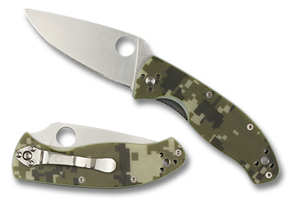 The Tenacious® Camo G-10 Exclusive shown open and closed