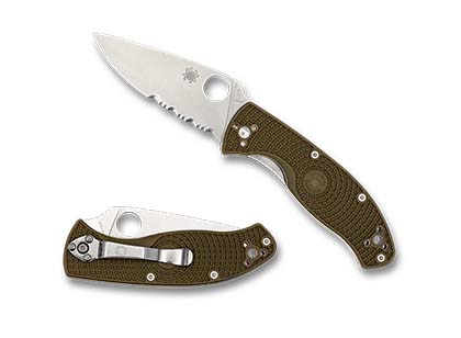 The Tenacious® Lightweight OD Green Exclusive shown open and closed