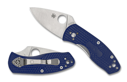 The Ambitious™ Lightweight Blue CPM S35VN shown open and closed