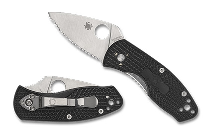 The Ambitious  Lightweight SpyderEdge Knife shown opened and closed.