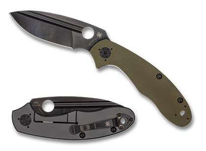 The Tuff™ OD Green CPM CRU-WEAR Exclusive shown open and closed