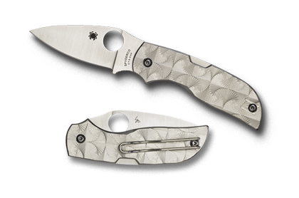 The Chaparral  Stepped Ti Knife shown opened and closed.