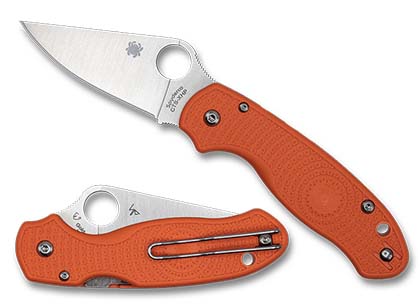 The Para® 3 Lightweight Orange FRN CTS XHP Exclusive shown open and closed