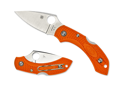 The Dragonfly™ 2 FRN Orange shown open and closed
