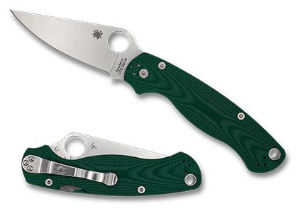 The Para Military® 2 Green Aluminum Cosmic Arc CTS BD1N Exclusive shown open and closed