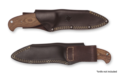The Temperance™ 2 Leather Sheath shown open and closed