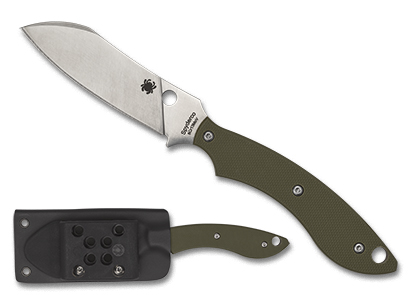 The Stok Drop Point Knife shown opened and closed.