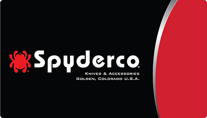 The Spyderco Gift Card shown open and closed