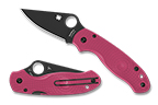 The Para® 3 Lightweight Pink Black Blade shown open and closed.