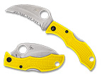 The Ladybug® 3 Salt® Hawkbill FRN Yellow shown open and closed.