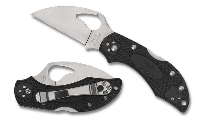 Spyderco Mini Paring Knife 2 Plain Wharncliffe Blade, Black