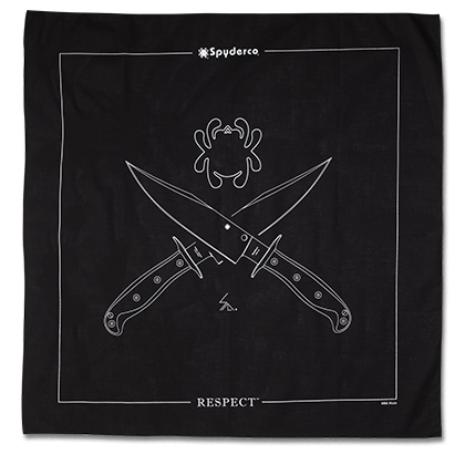 The Respect  Bandana Knife shown opened and closed.