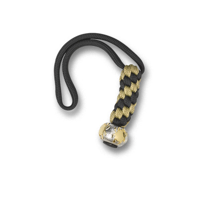 The Rhodium/18k Gold Bead w/ Lanyard shown open and closed