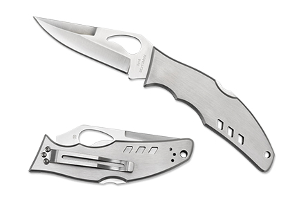 The Flight  Stainless Knife shown opened and closed.