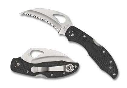 The Hawkbill byrd  Knife shown opened and closed.