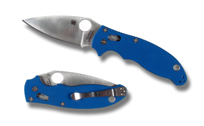 The Manix® 2 Blue G-10 Sprint Run™ shown open and closed