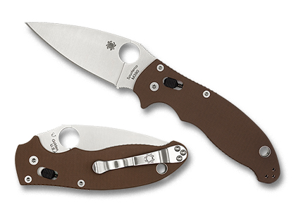 The Manix™ 2 G-10 Earth Brown M390 Exclusive shown open and closed