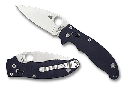 The Manix  2 Smooth G-10 CPM CRU-WEAR Exclusive Knife shown opened and closed.