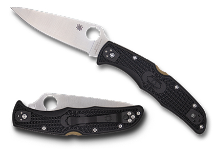 The Endura  4 FRN Super Gold2 SUS410 Exclusive Knife shown opened and closed.