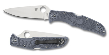 The Endura  4 Super Blue Sprint Run  Knife shown opened and closed.