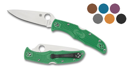 The Endura  4 Lightweight Flat Ground Knife shown opened and closed.