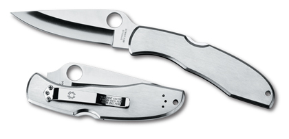 The Endura  2 Stainless Knife shown opened and closed.