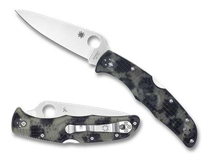 The Endura  4 FRN Zome Glow In The Dark Exclusive Knife shown opened and closed.
