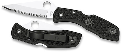 The Delica  3 FRN Knife shown opened and closed.
