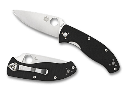 The Tenacious  G-10 Black Knife shown opened and closed.