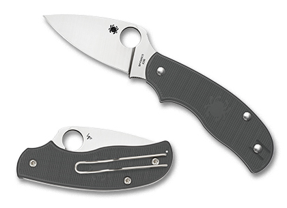 The Urban  SlipIt FRN Grey K390 Sprint Run  Knife shown opened and closed.