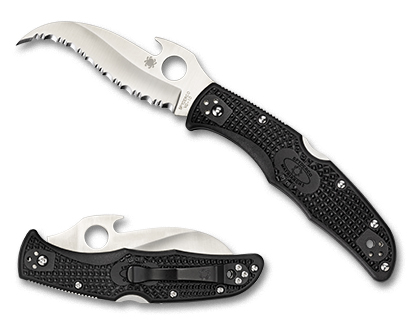 The Matriarch  2 FRN Emerson Opener Knife shown opened and closed.