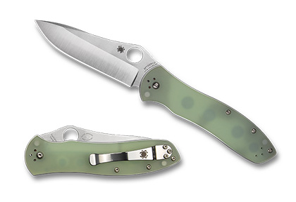 The Bradley Folder™ 2 Natural G-10 CPM M4 Exclusive shown open and closed