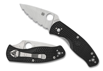 The Persistence  Lightweight SpyderEdge Knife shown opened and closed.