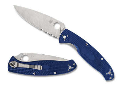 The Resilience  Lightweight CPM S35VN CombinationEdge Knife shown opened and closed.