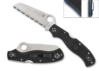 The Rescue™ 3 Lightweight Thin Blue Line shown open and closed
