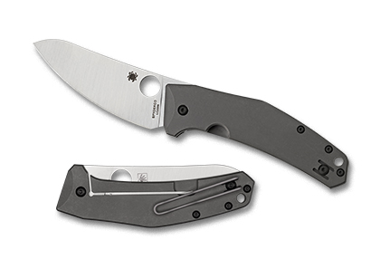 The SpydieChef  Knife shown opened and closed.