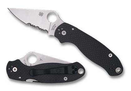 The Para™ 3 Carbon Fiber 52100 Exclusive shown open and closed