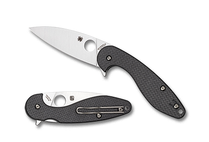 The Sliverax™ Carbon Fiber shown open and closed