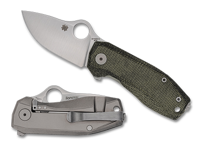 The SPYNANO  FLASH BATCH  Knife shown opened and closed.
