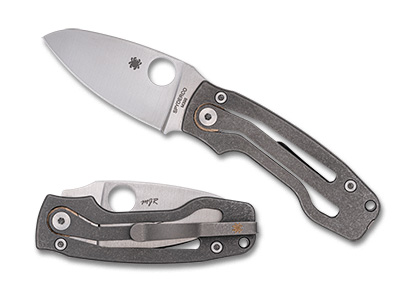 The PITS 2 SLIPIT  Knife shown opened and closed.