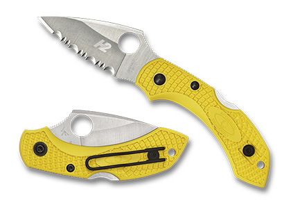 The Dragonfly™ 2 Salt® FRN Yellow shown open and closed