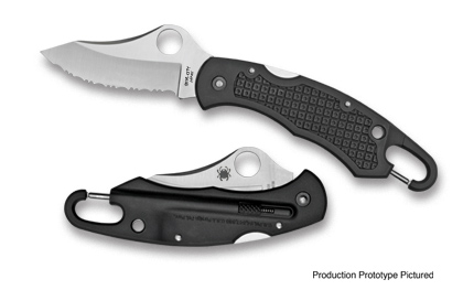 The Remote Release  II Knife shown opened and closed.