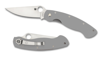 The Military  Model CPM CRU-WEAR Sprint Run  Knife shown opened and closed.