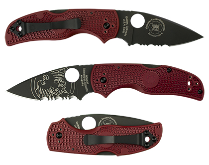 The Native  5 Never Summer NFFF Red Lightweight Knife shown opened and closed.
