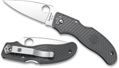 The Calypso Jr   Gray FRN Knife shown opened and closed.