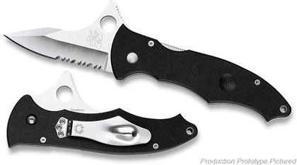 The Gunting G-10 Knife shown opened and closed.
