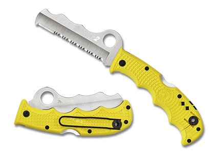 The Assist™ Salt® FRN Yellow shown open and closed