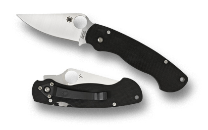 The Para Military  G-10 Knife shown opened and closed.